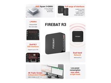 Firebat R3 Mini PC With AMD Ryzen 3 4300U(up to 3.7GHz), LAN/Wi-Fi 6/BT 5.2, picture