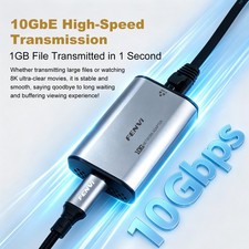 10Gbps USB 3.2 RTL8159 Portable Network Card USB‑C to RJ45 Desktop Laptop Dongle picture