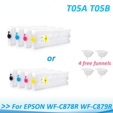 T05A T05B 878 Empty Refill Ink Cartridge For Epson WF-C878R WF-C879R Printer  picture