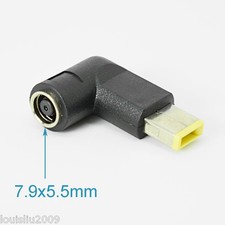 4pcs R/A 7.9x5.5mm Female To Square DC Tip Male Adapter For Lenovo ThinkPad picture