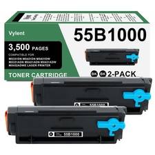 55B1000 High Yield Toner Cartridge Lexmark MS331dn 2 Pack picture