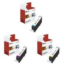 3Pk LTS CLI-221 CMY HY Compatible for Canon Pixma iP3600 iP4600, MP540 Ink picture