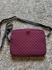 Belkin Burgundy Quilted Padded Case Strap Zipper Tablet Bag 11”x8” picture