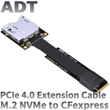 ADT M.2 NVMe Key M to M.2 WiFi Key E Extension Cable PCIe 4.0/3.0 Riser Cable picture