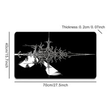 Extra-Large Non-Slip Rubber Mouse Pad with Durable Stitched Edges, High-Defini picture