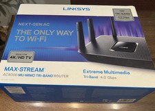 Linksys Max-Stream AC4000 Tri-Band MU-MIMO Wi-Fi Router EA9300 Black picture