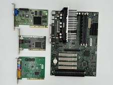Vintage Loaded Compaq 118053-001 Motherboard Pentium 2 With Cards picture