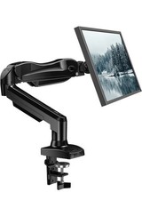 MX01-112 Full Motion Gas Spring Monitor Gas Spring Arm Desktop Mount BLACK NEW picture