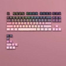Letter Drive Topographic PBT Keycaps 98/133 Key Cherry Profile Side Print MX picture