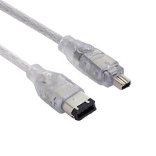 Firewire 400 IEEE 1394 4 Pin Male iLink Adapter Cord to 1394 6Pin Cable  1394A picture