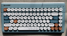 Baihuafru Wireless Bluetooth Keyboard – Cute Pastel Blue picture