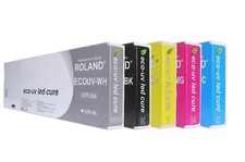 6 x COMPATIBLE ROLAND Eco-UV VersaUV LEC - LEF - LEJ 220 ML INK CARTRIDGES picture