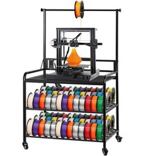 VEVOR 3D Printer Filament Storage Rack 3-Tier 3D Printer Stand with Storage picture