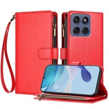 Flip Zipper Leather Wallet Cover Case For S8 S7 Xcover Note 20 Nokia C32 G22 picture