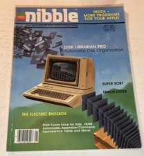 May 1986 Nibble Magazine Disk Librarian Pro Super Sort Error Lister Vintage picture