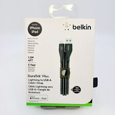 New Belkin DuraTek Plus Lightning to USB-A Cable with Strap F8J236BT06BLK picture
