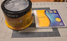 SONY DVD-R 50 Pack 4.7 GB 120 Min Blank Media Disc Unopened SEALED + CD-R picture