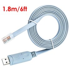 USB to RJ45 Console Cable for Cisco Routers FTDI, AP Router, Windows 1.8m/ 6ft picture