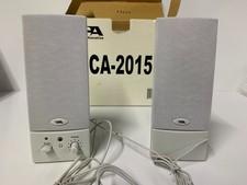 **Cyber Acoustics CA-2015 Wired Computer Speakers - White - Brand New picture