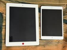 2 Apple iPad Mini MD328LL/A and iPad MD531LL/A White  - Wi-Fi - AS-IS Parts Only picture