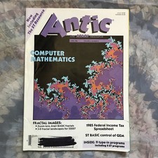 VTG April 1986 Antic The Atari Resource Magazine Vol. 4 # 12 Vintage Computing picture