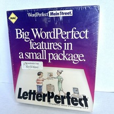 NEW FACTORY SEALED Vintage LetterPerfect WordPerfect Computer Software 2.1 Mac picture