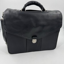 Targus Black Platinum Leather Notebook Shoulder Bag Case Pre-Owned Model CPLC1 picture