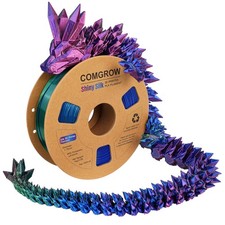 Tri-Colors Silk PLA 3D Printer Filament, Rainbow PLA Filament 1.75mm, Dimensi... picture