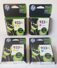 Lot 4 Genuine Hp 933xl High Capacity Ink Cartridges EXPIRED Magenta, Cyan Yellow picture