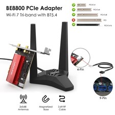 BE8800 Tri-Band Intel BT5.4 WiFi 7 PCIe Wireles Network Card Card for Desktop PC picture