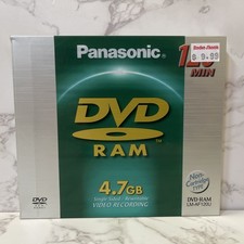 Panasonic DVD RAM Single Sided Rewritable 4.7GB120 Min LM-AF120U New Sealed picture
