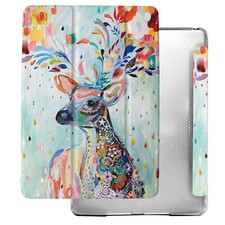 iPad Air 3 PRO 10.5 9.7 10.9 7.9 10.2 Honeycomb Transparent Cover Deer Print picture