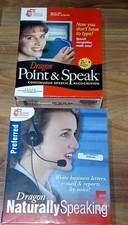 Dragon Naturally Speaking 5 Preferred + Point & Speak Microphone,Headset, CD NIB picture