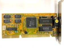 VINTAGE 1991 TRIDENT MICROSYSTEM 512K 16 BIT ISA VGA CARD HNG2YPTVGA06LT2 MXB16 picture