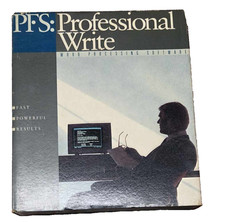 1986 SPC word processing software PFS: Professional Write 1.0 w/  original disks picture