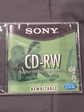 Sony CD RW 650 MB 74min Multi Speed 1 Pack New Sealed picture