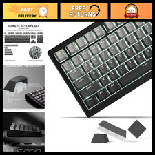 Custom Shine Through PBT Keycaps Set for 60% 75% 100% Mechanical Keyboards - Gra picture