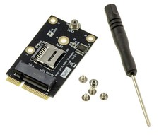 KALEA-INFORMATIQUE Mini PCIe To SSD M.2 NVMe Adapter 2230/2242 + MicroSD picture