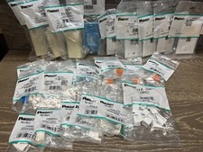 30 PIECE PANDUIT LOT - FACEPLATES, SURFACE MOUNTS, AND JACKS - SEE PICTURES picture