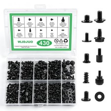430Pcs Computer Screws Assortment Kit with Motherboard Standoffs & Screws, Compu picture