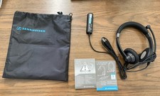 Sennheiser SC 75 USB MS Impact Double-Sided Headset with Microphone Black EUC picture