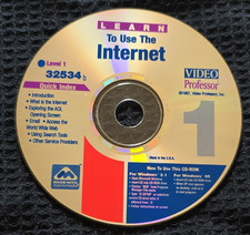 1997 Learn To Use The Internet Level 1 Video Professor #1.   CD#0176 picture