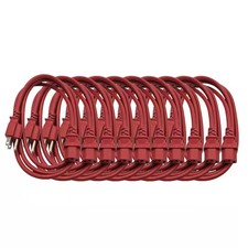 Micro Connectors,6 ft. Universal AC Power Cord UL Approved NEMA 5-15P Red 10Pcs picture