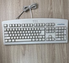 Vintage eMachines 7800R Computer Keyboard Beige PS/2 Wired UNTESTED As-Is picture