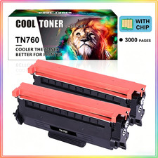 2PK TN760 Toner Cartridge For Brother MFC-L2710DW MFC-L2750DW HL-L2395DW TN730 picture