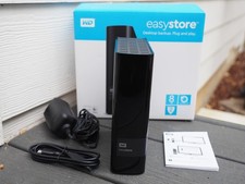 WD Easystore 8TB Desktop External Hard Drive USB 3.0 In Box Tested Works picture