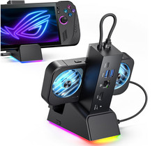 7-in-1 ROG Ally X Docking Station RGB Cooling Fan 4K@120Hz Ethernet JSAUX HB0705 picture