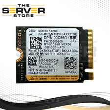 Dell 512GB 2230 M.2 NVMe PCIe Gen 4.0 x4 SSD Micron 2550 Series 00C86G picture
