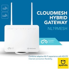 NetComm NL19MESH CloudMesh Hybrid Gateway 4G LTE NBN Router All AU ISP, 1Y-Wty picture