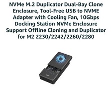NVMe M.2 Duplicator Dual-Bay Offline Clone Tool-Free, 10Gbps NVMe Docking picture